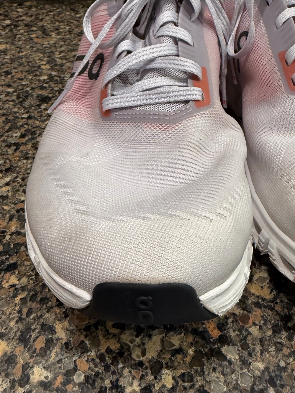 On Running Cloud  mens Running Shoes - White with reddish  Accent 11.5 - Picture 6 of 11